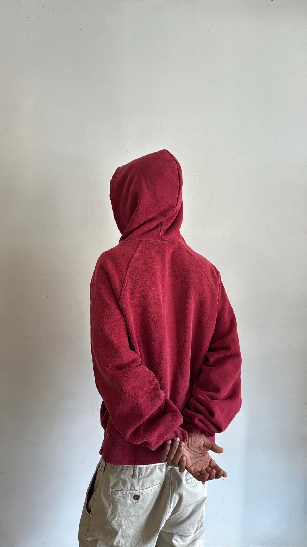 Vintage Maroon Training  Hoodie